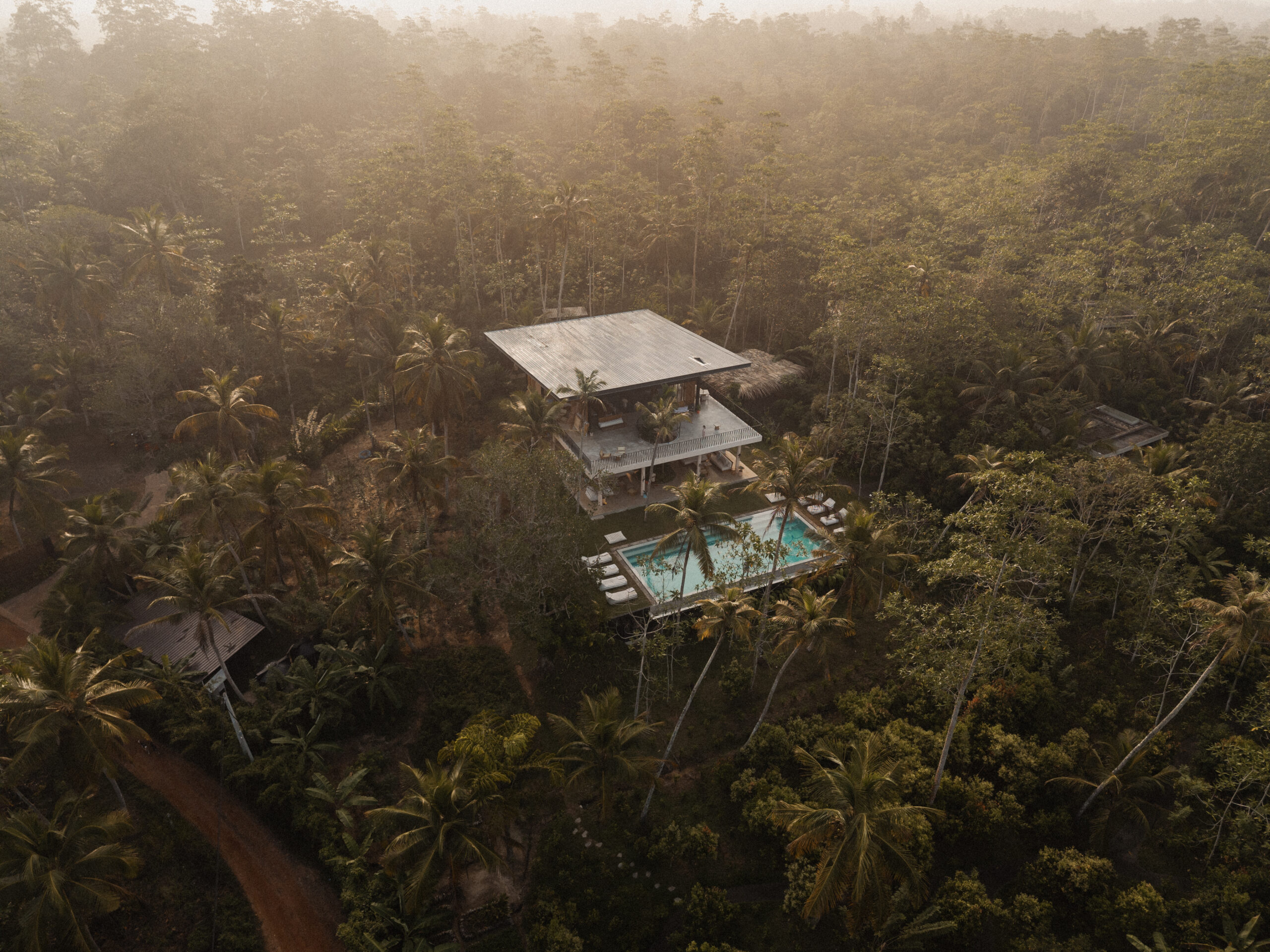 Lush jungle surroundings eco hotel Ahangama Sri Lanka